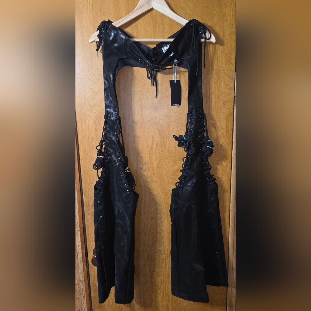 Dolls Kill Darker Wavs Lace Up Chaps